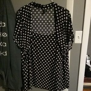 Polka Dot Rockabilly TOP Plus size